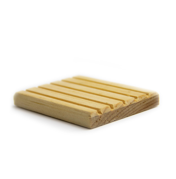 Natural Wood Soap Dish by Glowrious Bath and Body